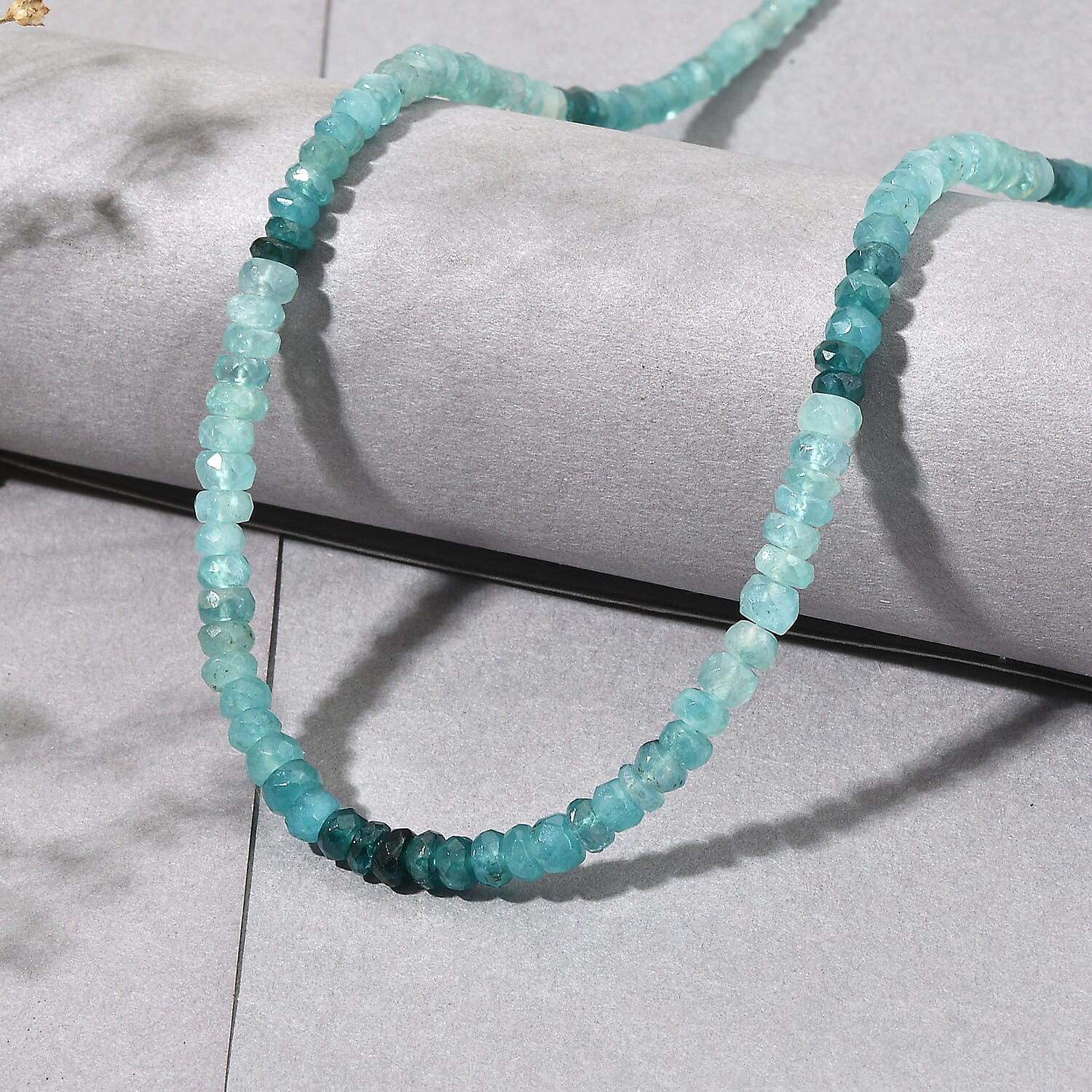 D'Joy - Grandidierite Necklace (Size - 18-2 Ext) in Rhodium Overlay Sterling Silver 58.00 Ct.