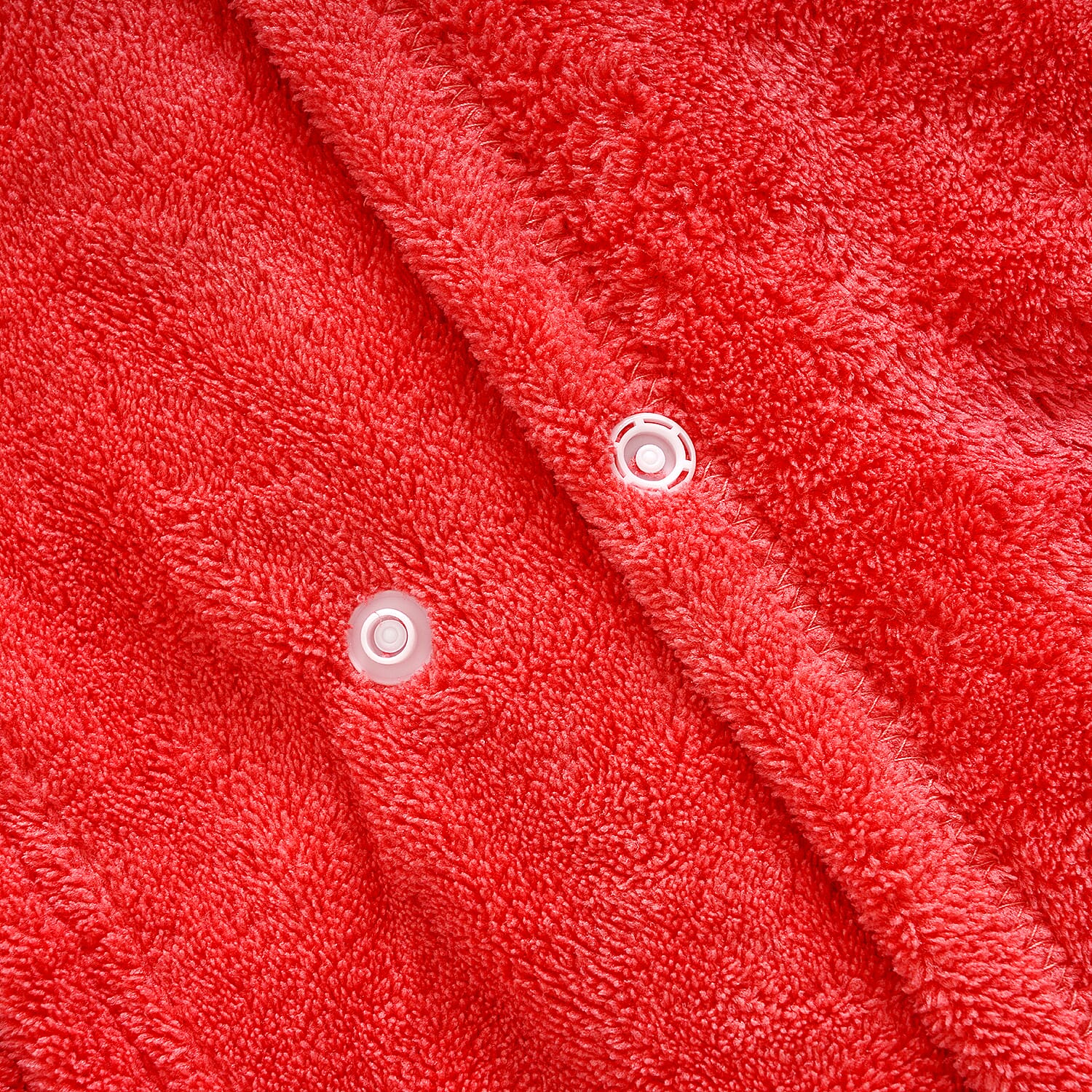LIVMORE 2-Piece Wearable Bath Towel with Pocket & Matching Hair Towel Wrap (140 x 82cm) - Coral