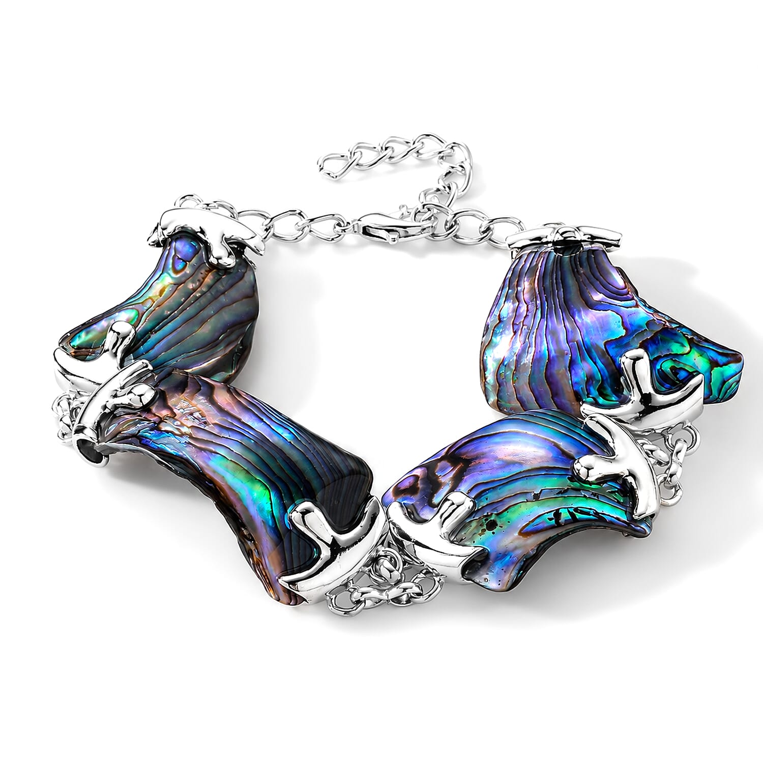 Abalone Shell Adjustable Beads Bracelet (Size - 7.5-1.5 Ext) 55.00 Ct.