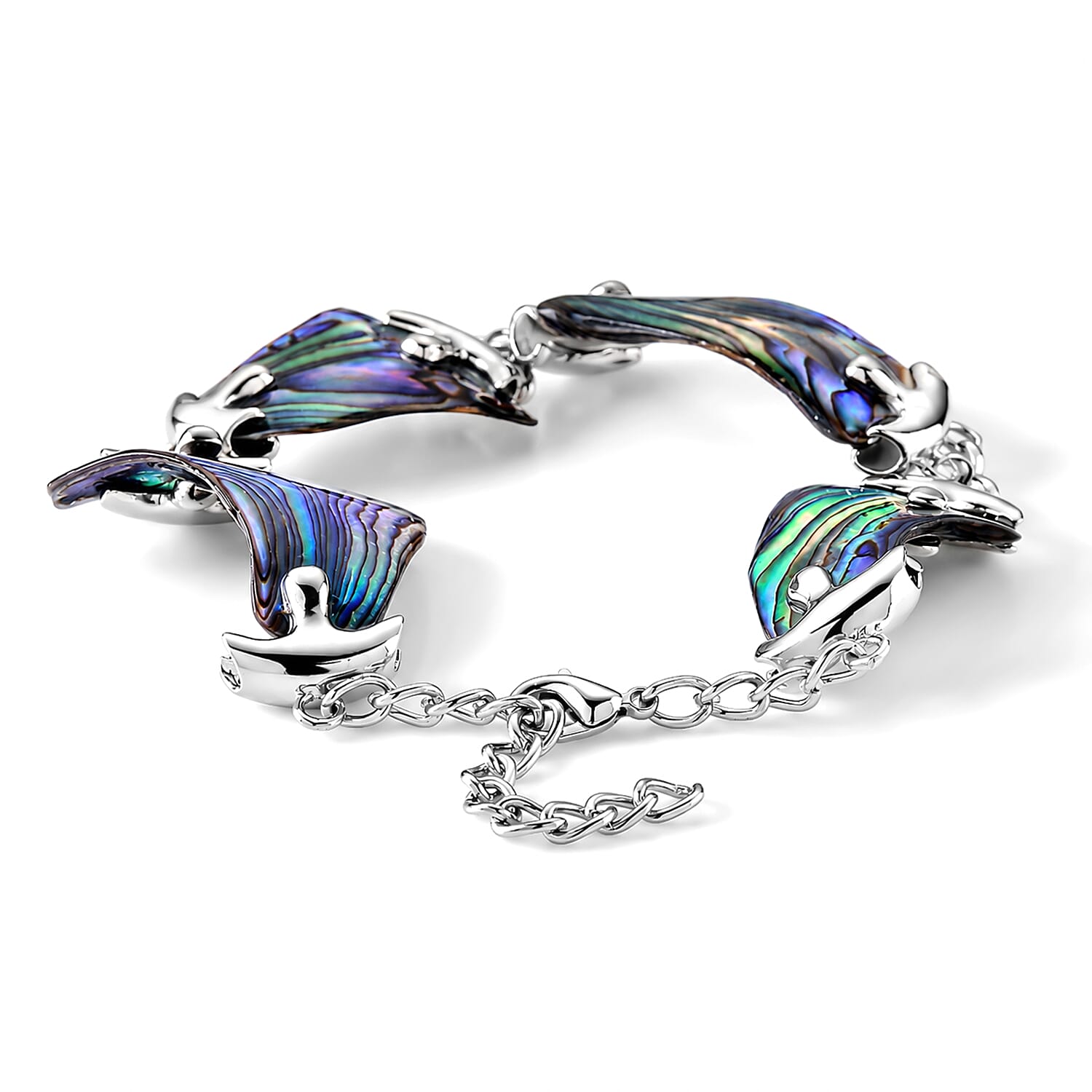 Abalone Shell Adjustable Beads Bracelet (Size - 7.5-1.5 Ext) 55.00 Ct.