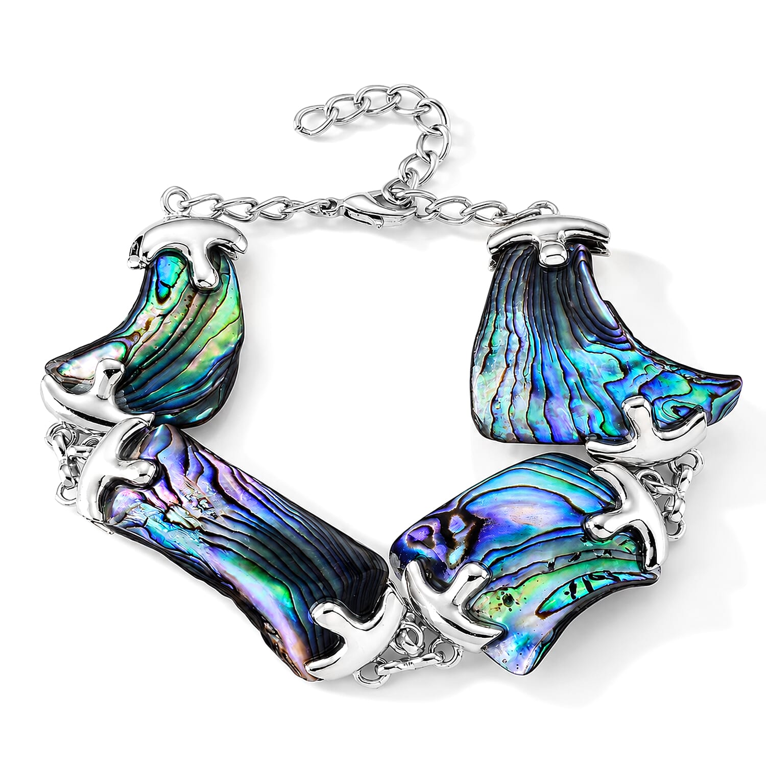 Abalone Shell Adjustable Beads Bracelet (Size - 7.5-1.5 Ext) 55.00 Ct.