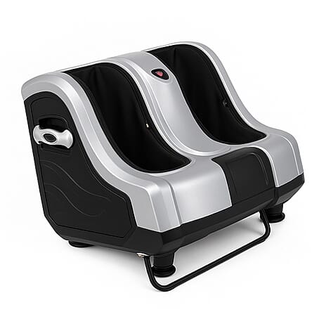 Shiatsu Foot and Leg Massager - 3 adjustable speeds and kneadling Heating Function - Black