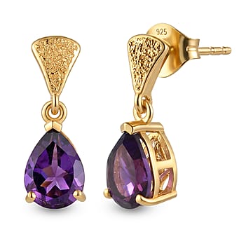 https://tjcuk.sirv.com/Products/85/7/8579279/D-Joy-Zambian-Amethyst-Dangling-Earring-with-Push-Post-in-Yellow-Gold-_8579279.jpg?w=342&h=342