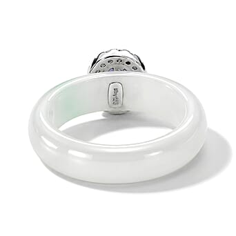 https://tjcuk.sirv.com/Products/85/8/8580340/D-Joy-Tanzanite-Dyed-Green-Jade-Moissanite-Halo-Band-Ring-in-Rhodium-O_8580340_3.jpg?w=342&h=342