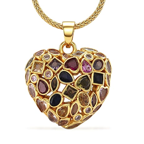 Multi-Colour Cubic Zirconia Necklace (Size - 20-1.5 Ext) 2.00 Ct.