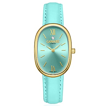 https://tjcuk.sirv.com/Products/85/8/8580784/Gamages-Of-London-Swiss-Quartz-Ladies-Watch-in-Stainless-Steel-Teal_8580784.jpg?w=342&h=342