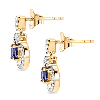 https://tjcuk.sirv.com/Products/85/8/8580897/D-Joy-Tanzanite-White-Zircon-Dangling-Earring-in-18K-YG-VermeilSterlin_8580897_3.jpg?w=342&h=342