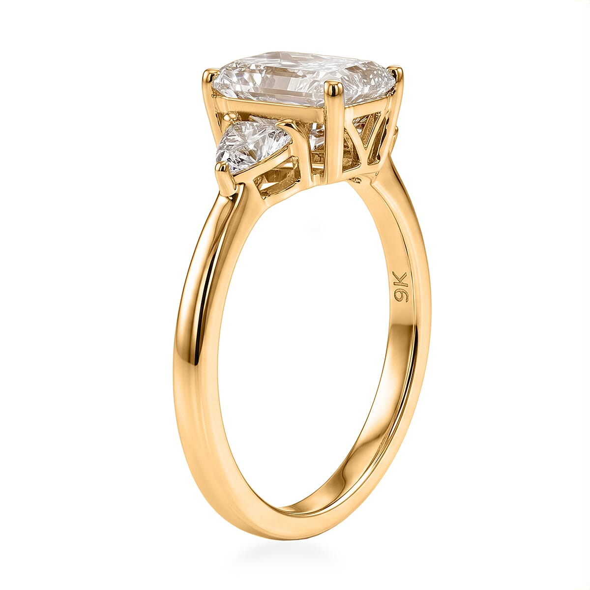 Luxuriant - 9K Yellow Gold IGI Certified Lab Grown Diamond (VS-E-F) Ring 2.00 Ct.