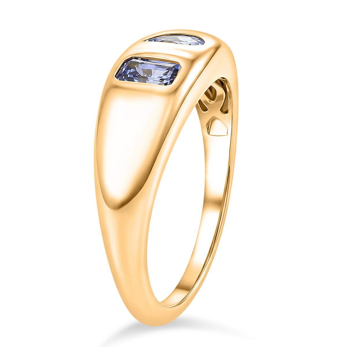 D'Joy Tanzanite Fancy Ring in 18K YG VermeilSterling Silver  0.518  Ct.