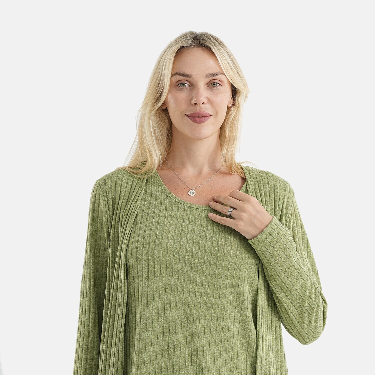 La Marey Full Sleeves Open Front Cardigan