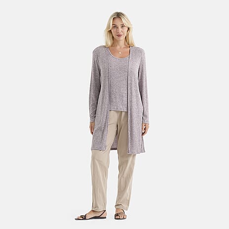 La Marey Full Sleeves Open Front Cardigan