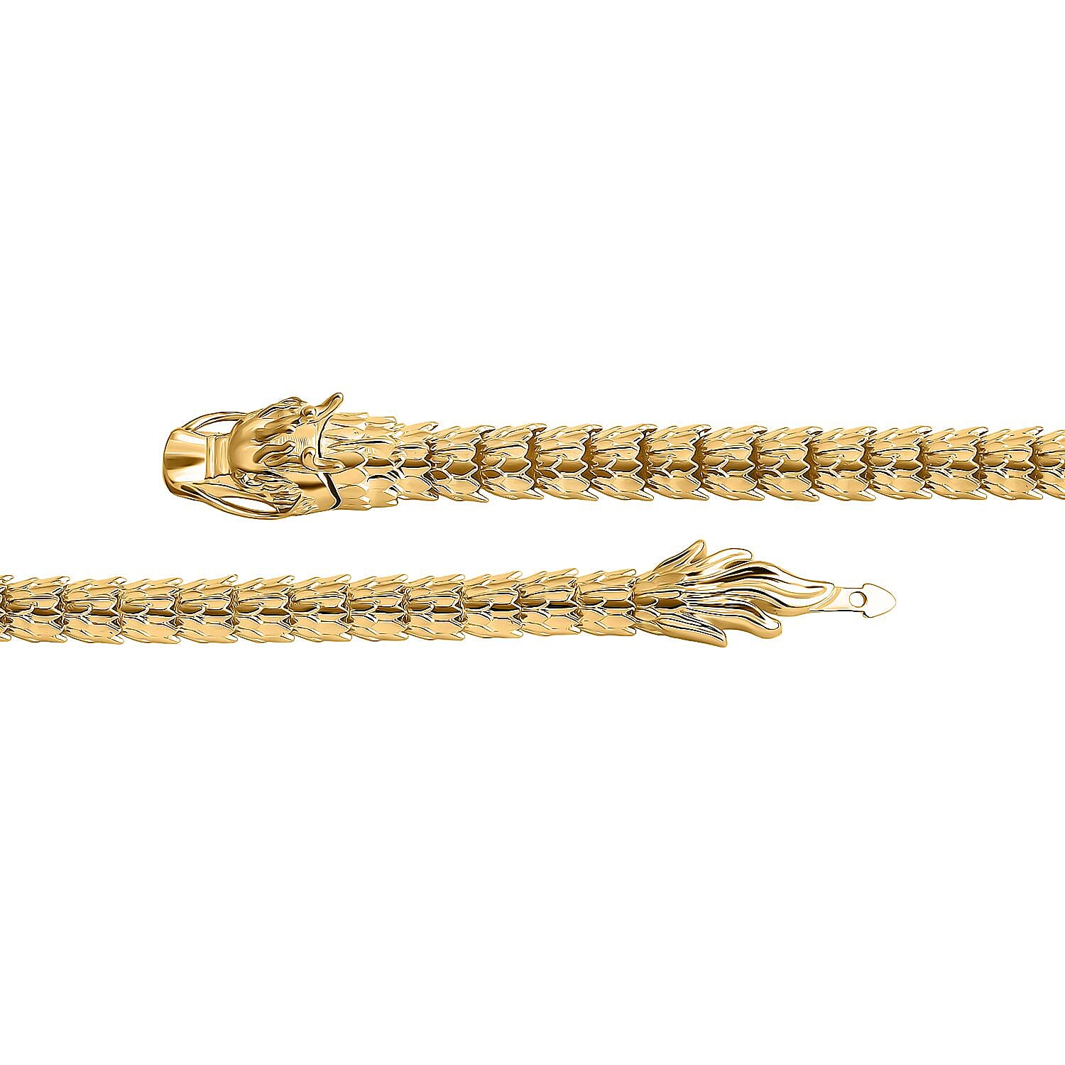 THE BALI TREASURE - 9K Yellow Gold Handmade Tirta Naga Bracelet (Size - 8)