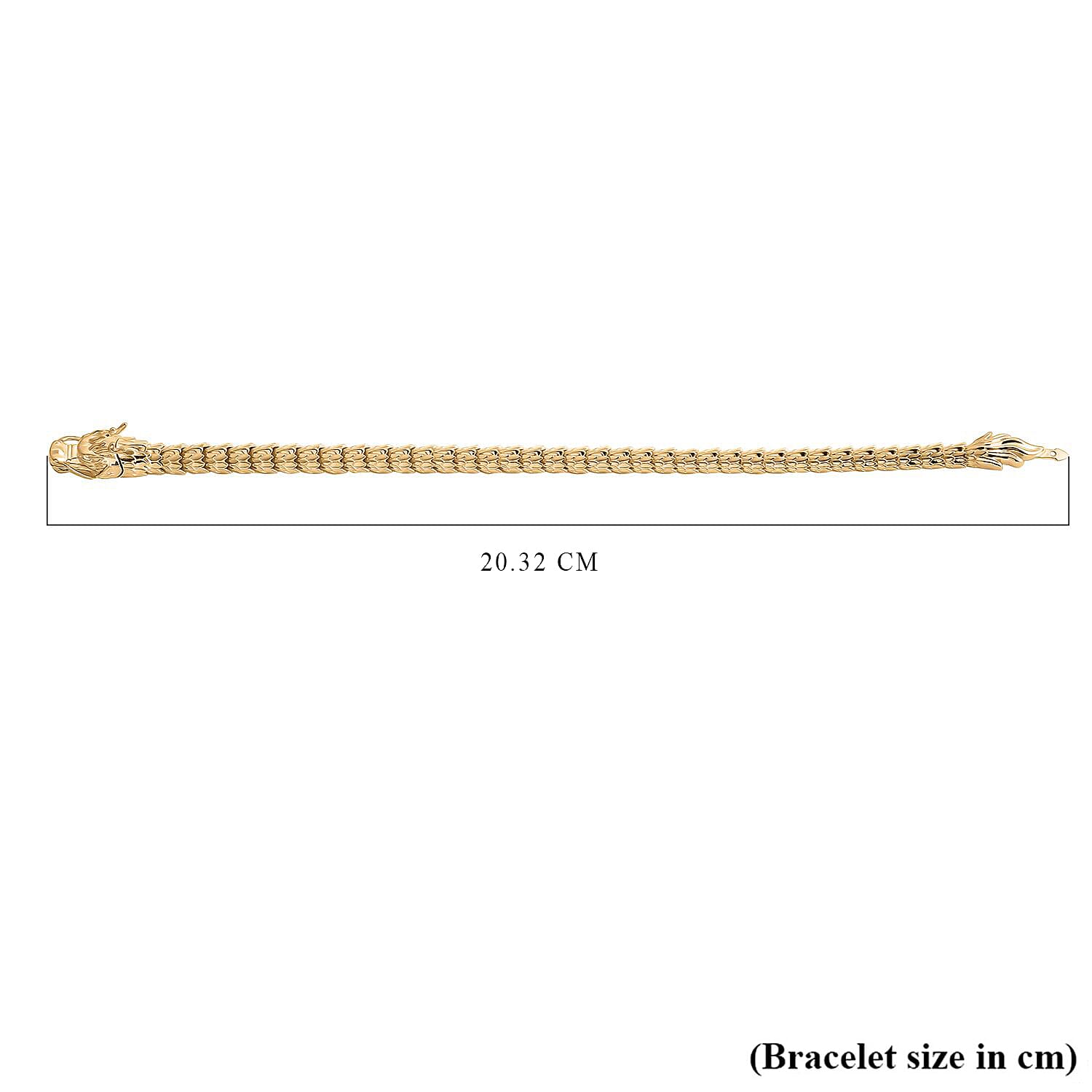THE BALI TREASURE - 9K Yellow Gold Handmade Tirta Naga Bracelet (Size - 8)