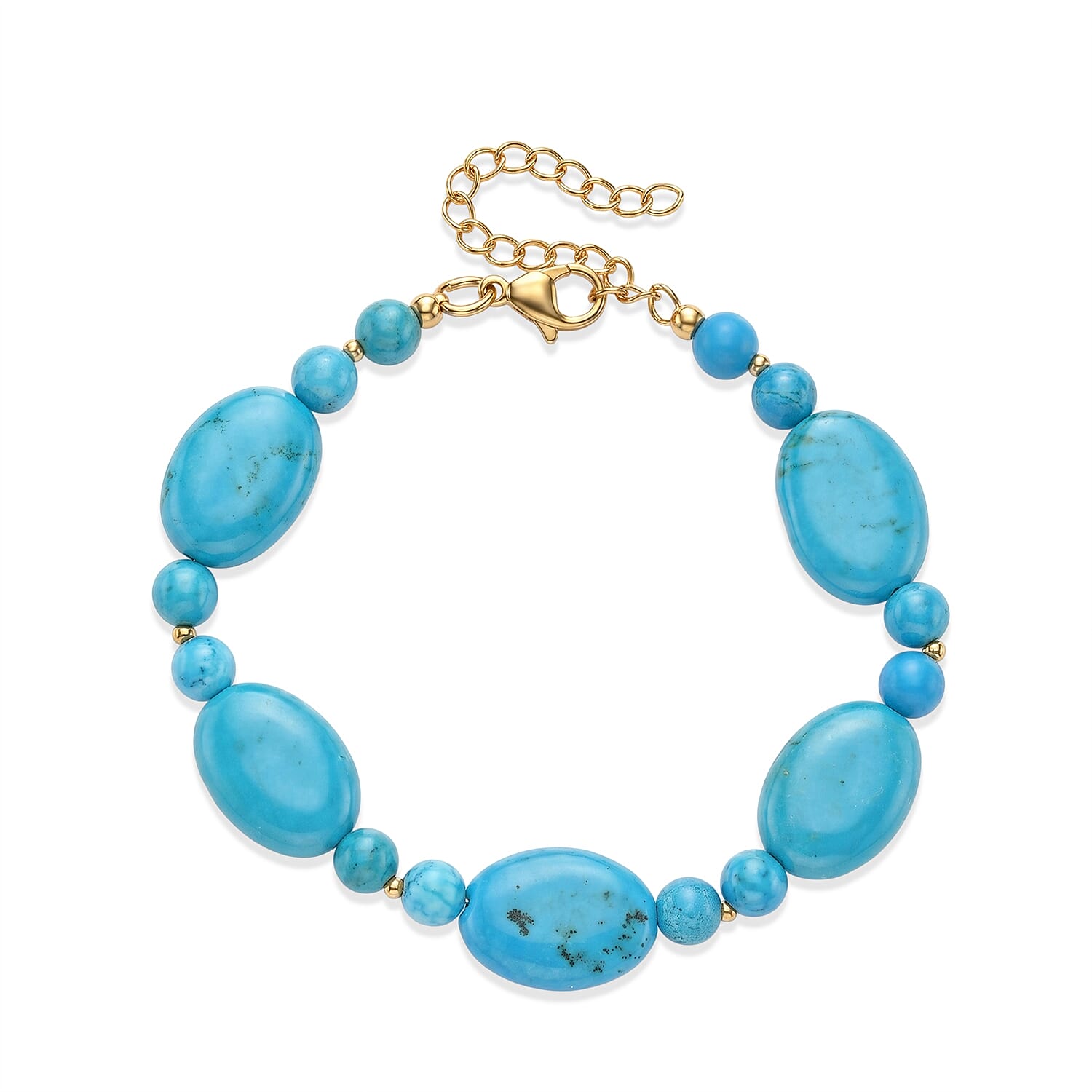EverTrue - Magnesite Beads Bracelet (Size - 7.5-2 Ext) 85.00 Ct.