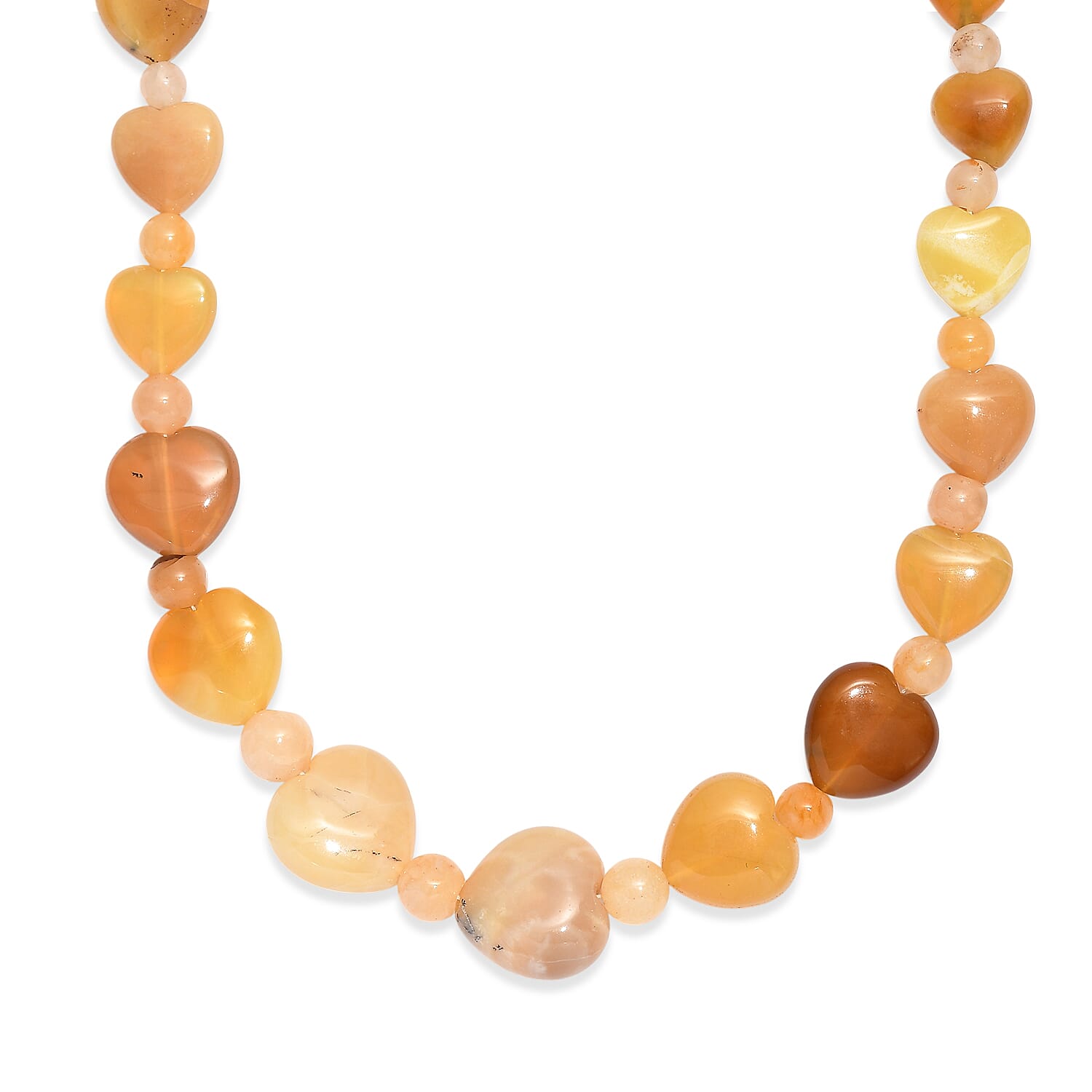 EverTrue - Yellow Aventurine & Yellow Opal Beads Necklace (Size - 18-2 Ext) 155.00 Ct.