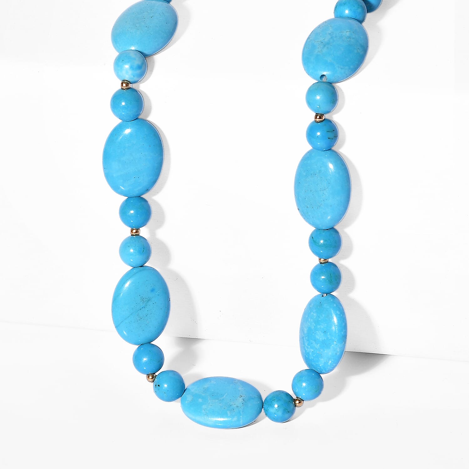 Magnesite Beads Necklace (Size - 20-2 Ext) 288.00 Ct.
