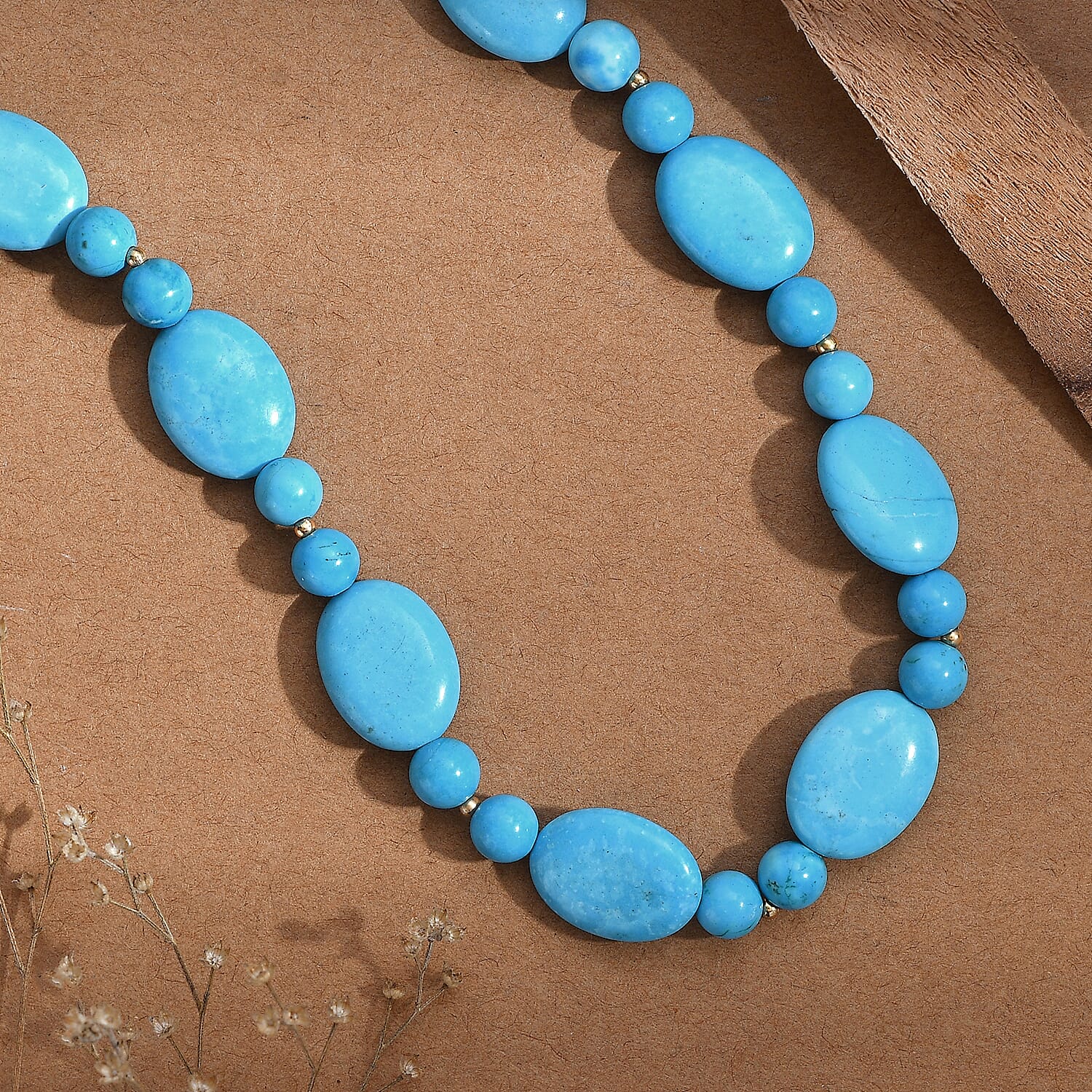 Magnesite Beads Necklace (Size - 20-2 Ext) 288.00 Ct.