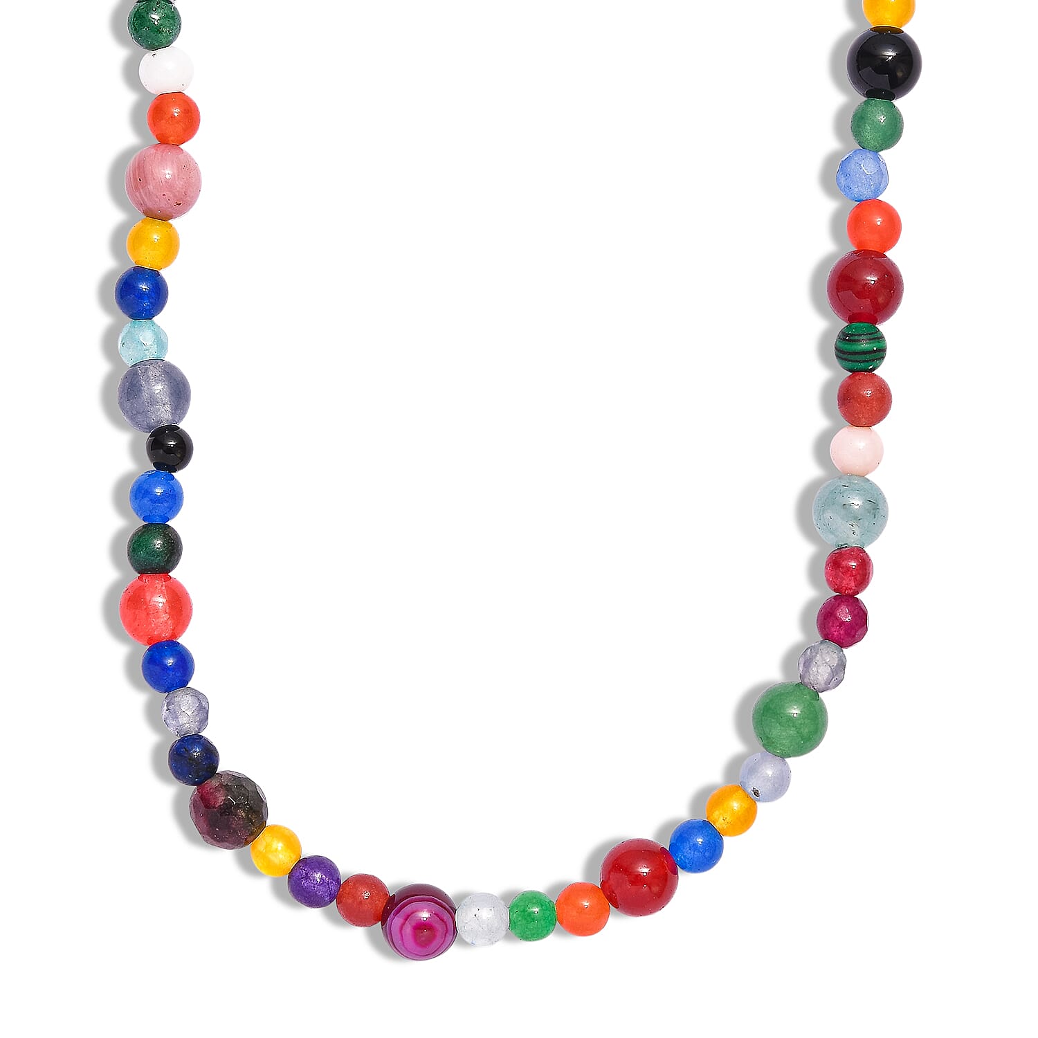 Multi Gemstones Necklace (Size - 50) 230.00 Ct.