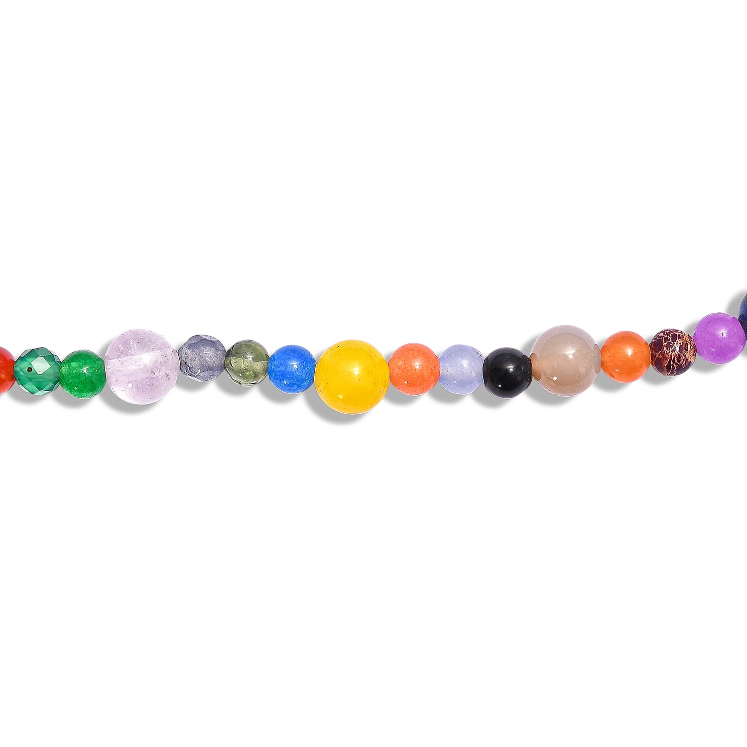 Multi Gemstones Necklace (Size - 50) 230.00 Ct.