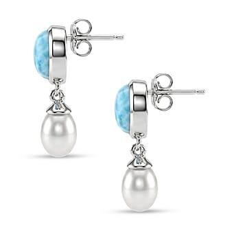 https://tjcuk.sirv.com/Products/85/8/8587875/D-Joy-Larimar-Fresh-Water-Pearl-Dangling-Earring-with-Push-Post-in-Pla_8587875_3.jpg?w=342&h=342