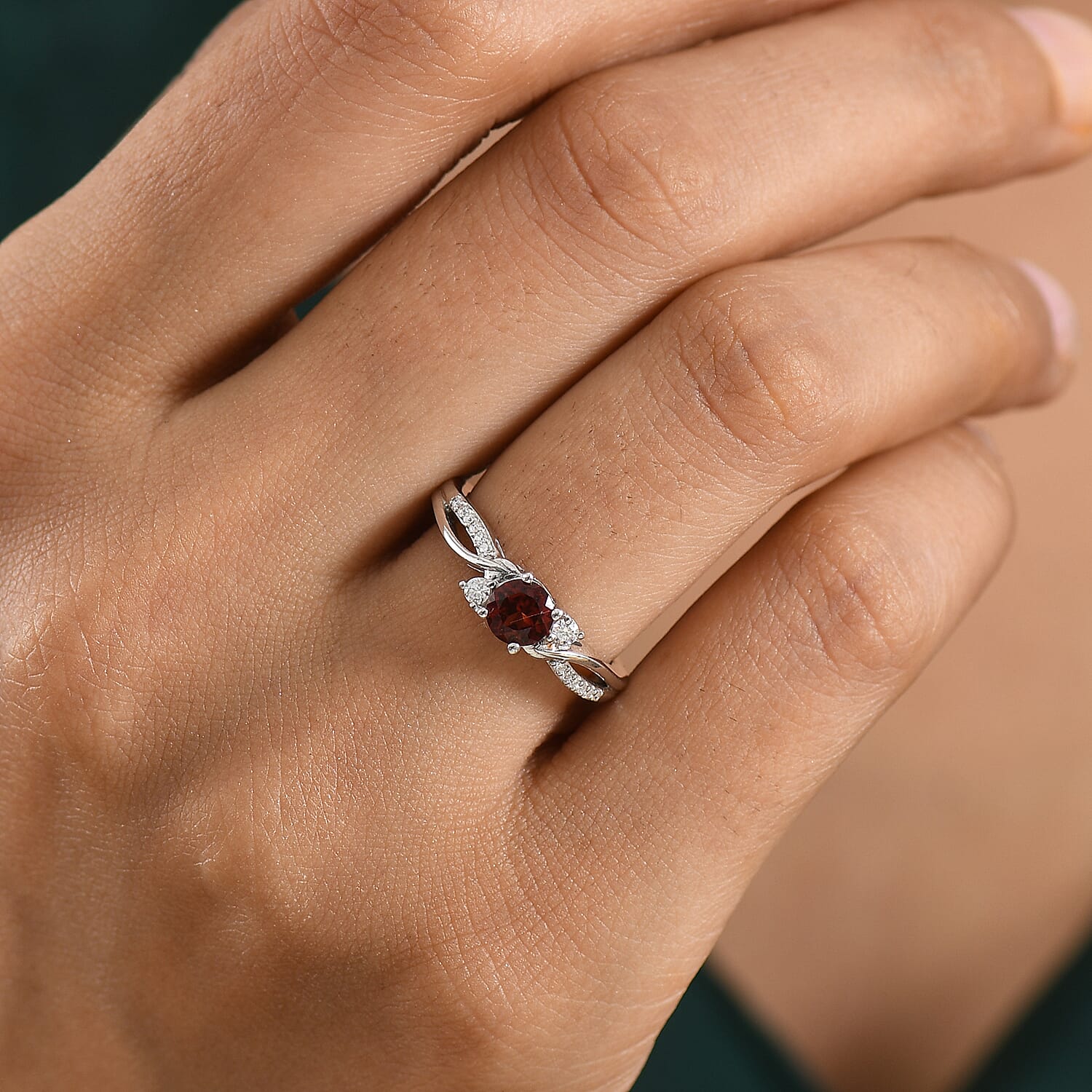 Royal Bali Collection - D'Joy Moissanite Ring in Sterling Silver