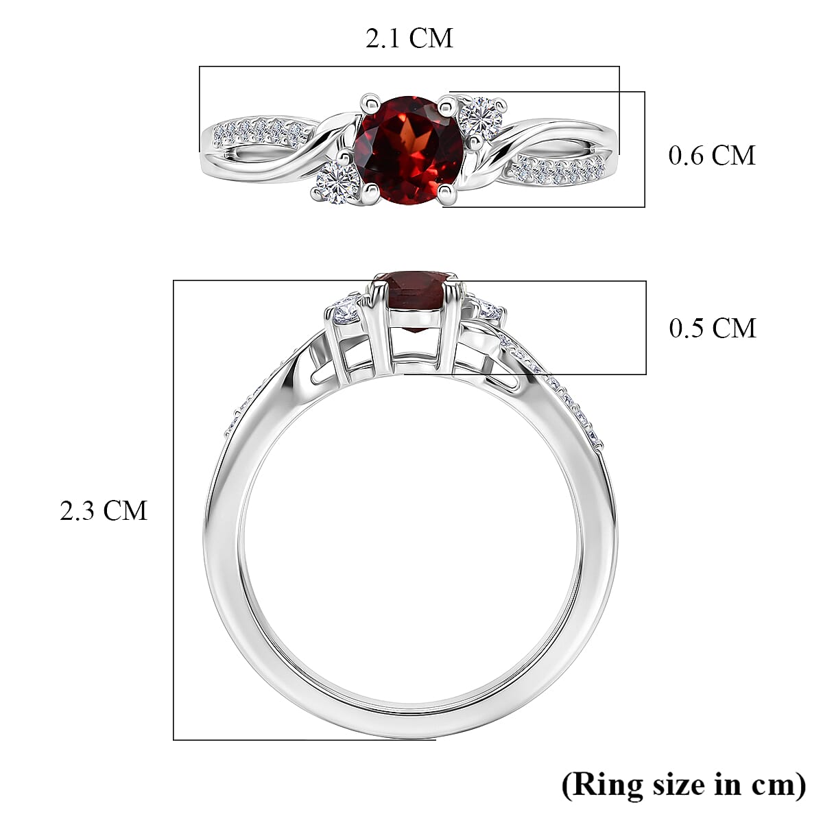 Royal Bali Collection - D'Joy Moissanite Ring in Sterling Silver