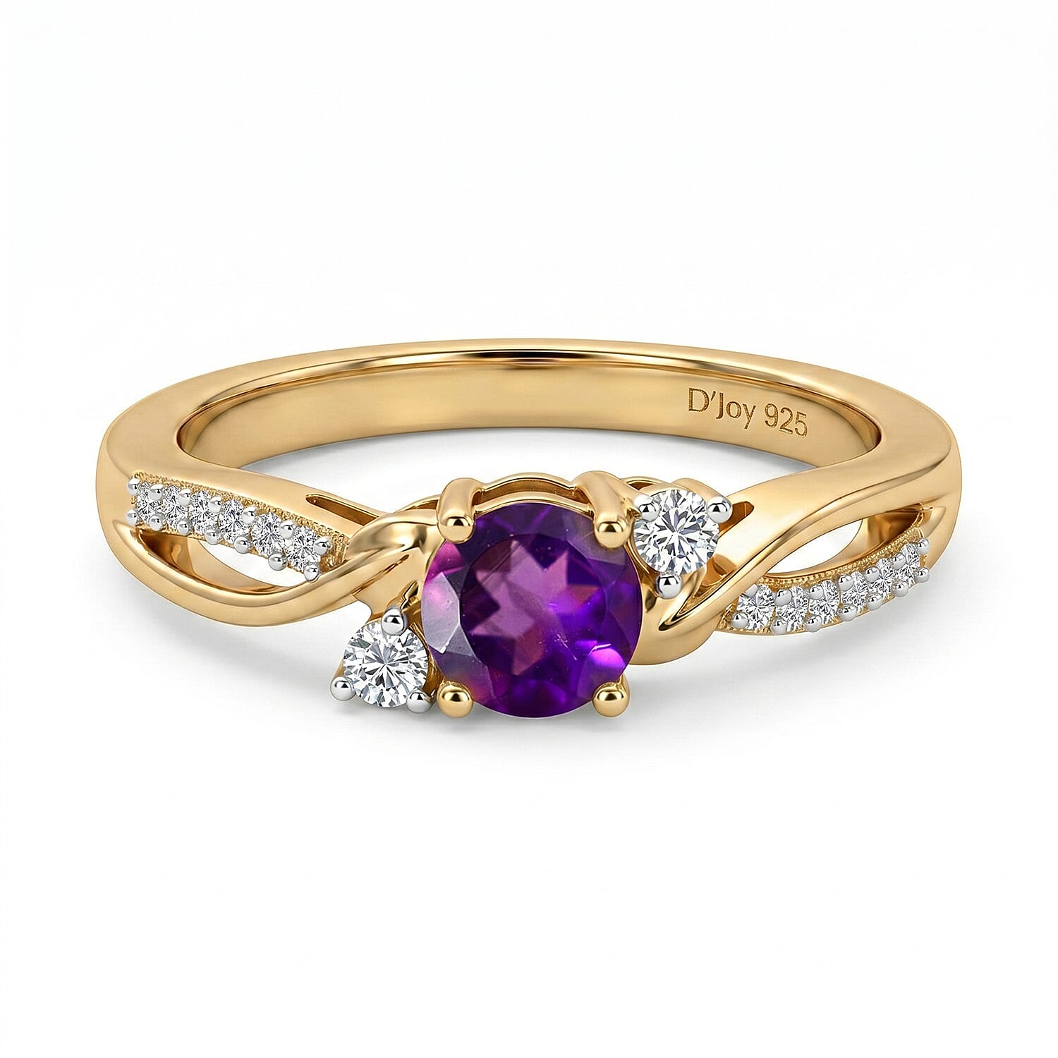 Always You Solitaire Birthstone Ring with 925 Sterling Silver