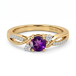Always You Solitaire Birthstone Ring with 925 Sterling Silver