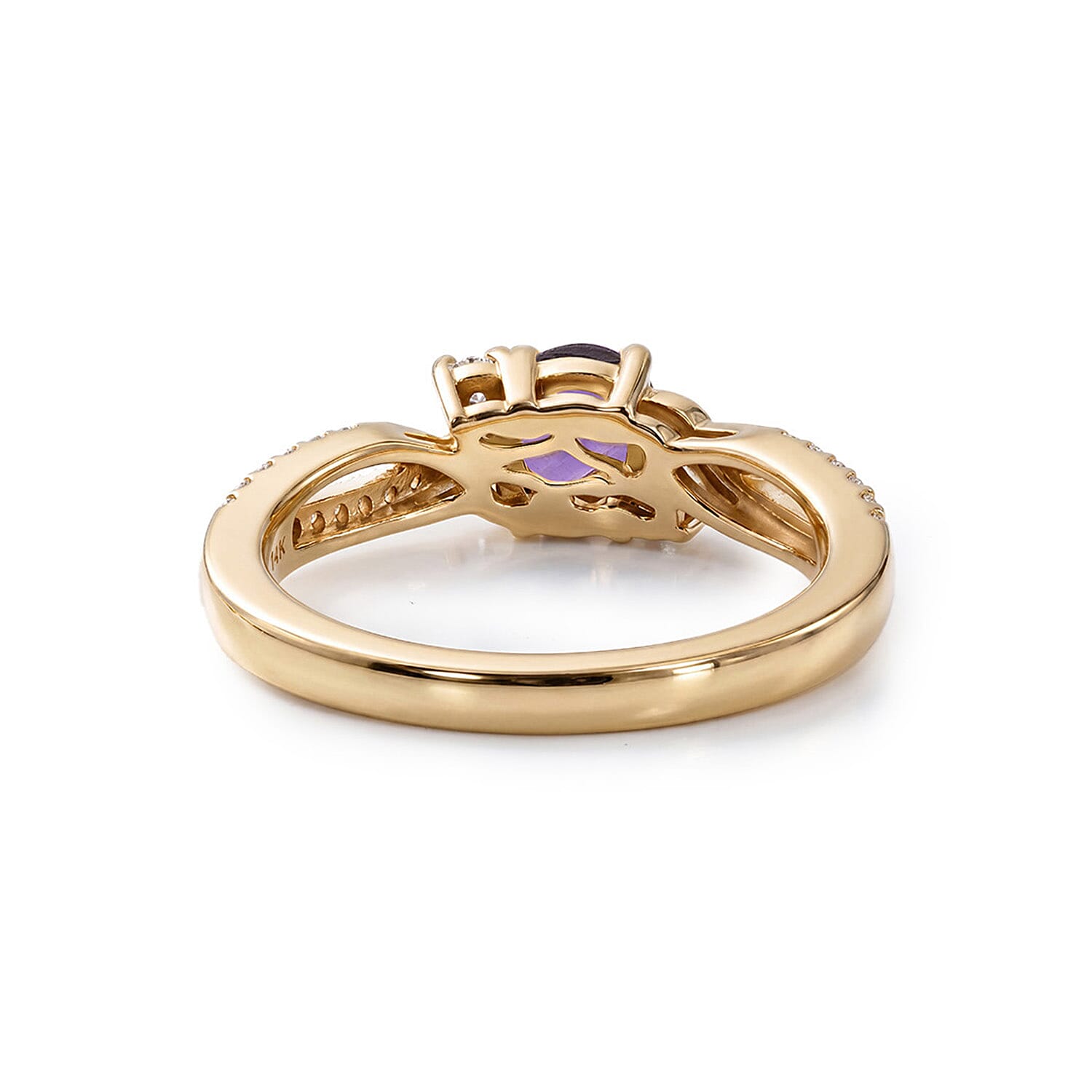 Always You Solitaire Birthstone Ring with 925 Sterling Silver