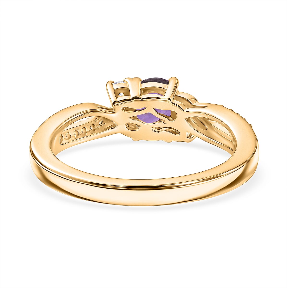 Royal Bali Collection - D'Joy Moissanite Ring in Sterling Silver