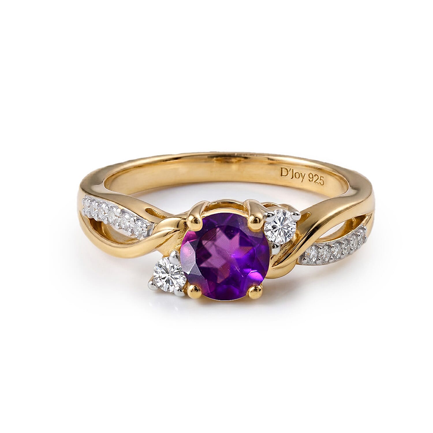 Always You Solitaire Birthstone Ring with 925 Sterling Silver