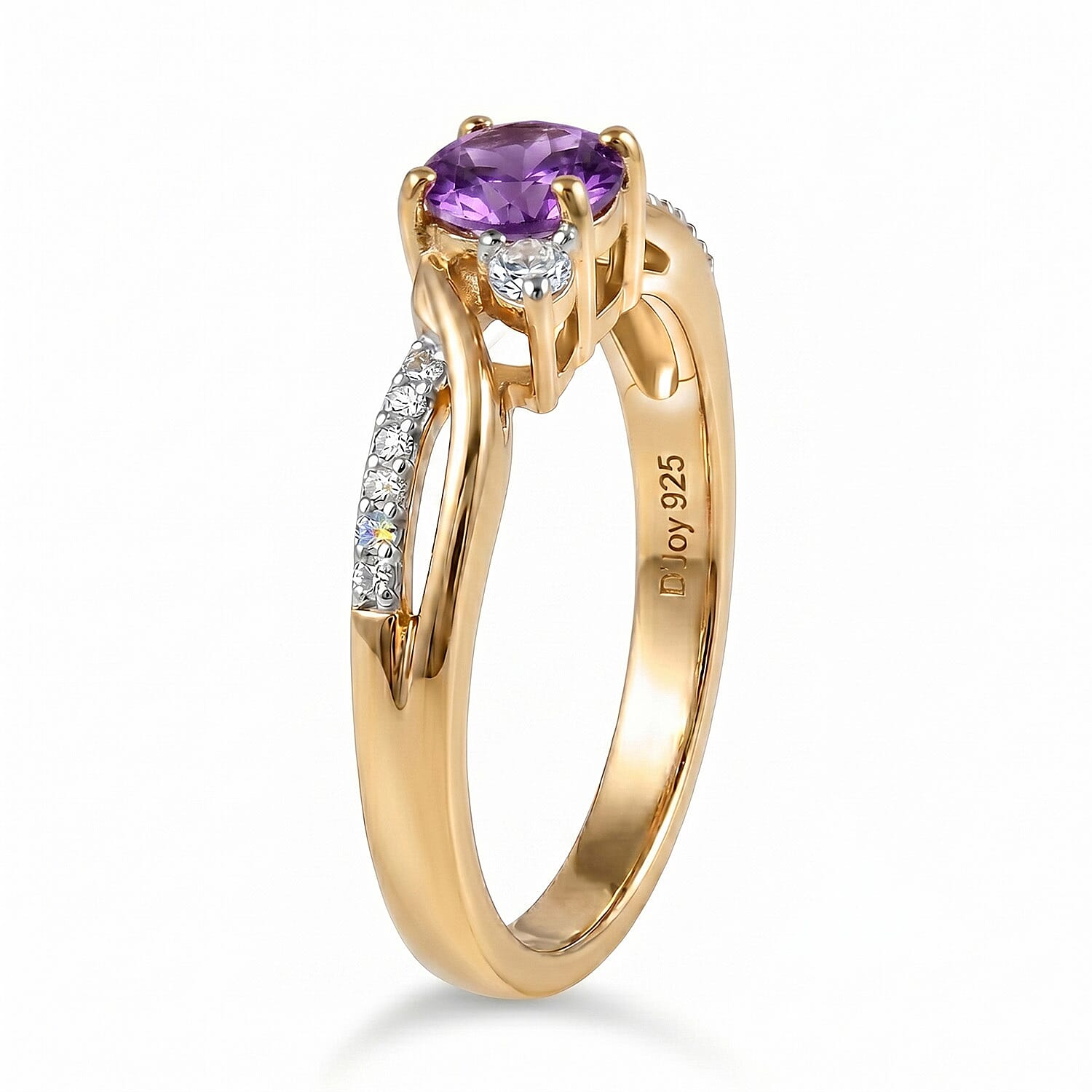 Always You Solitaire Birthstone Ring with 925 Sterling Silver