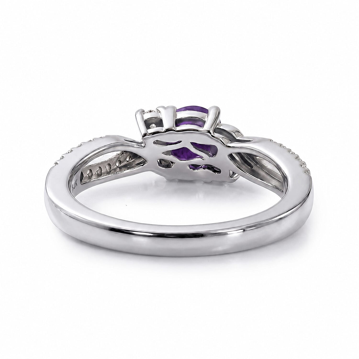 Always You Solitaire Birthstone Ring with 925 Sterling Silver