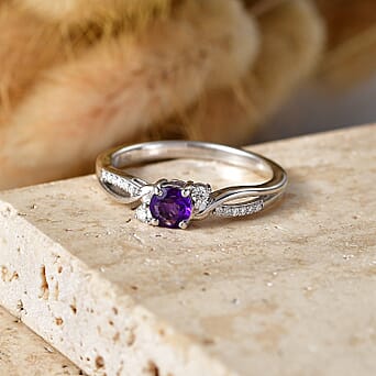 https://tjcuk.sirv.com/Products/85/8/8587983/D-Joy-African-Amethyst-Moissanite-Main-Stone-With-Side-Stone-Ring-in-R_8587983_2.jpg?w=342&h=342