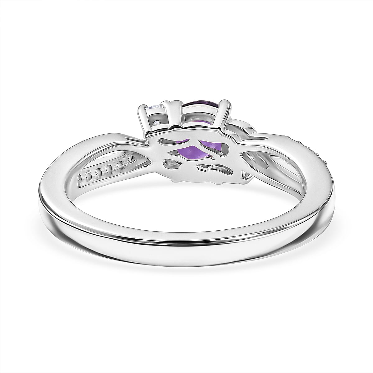 Royal Bali Collection - D'Joy Moissanite Ring in Sterling Silver