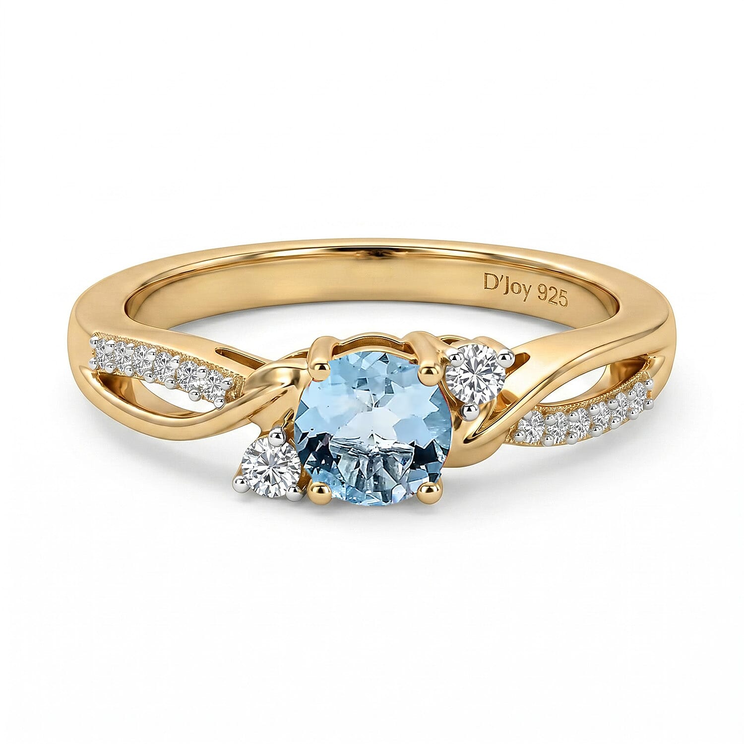 Always You Solitaire Birthstone Ring with 925 Sterling Silver