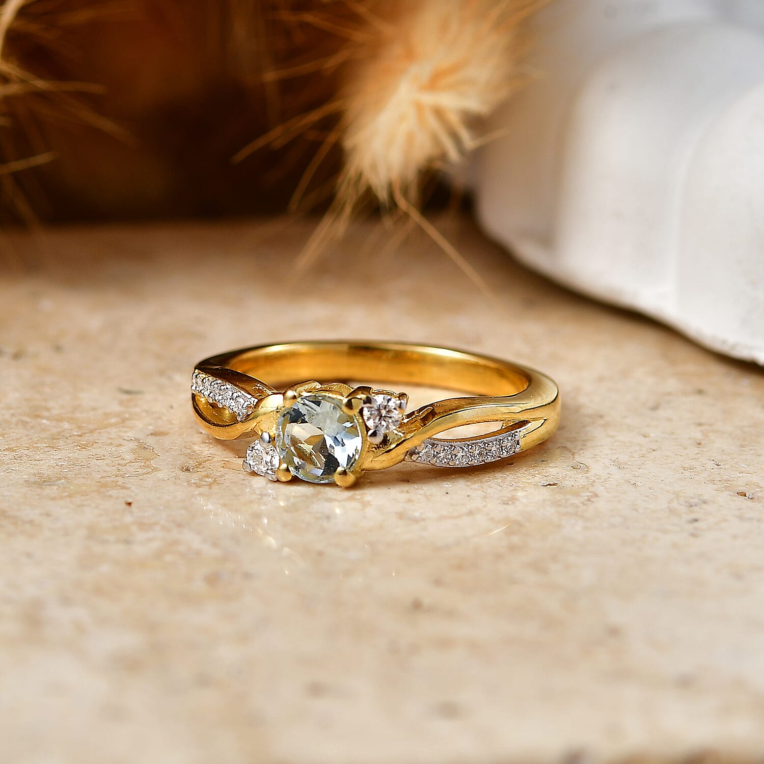 Royal Bali Collection - D'Joy Moissanite Ring in Sterling Silver