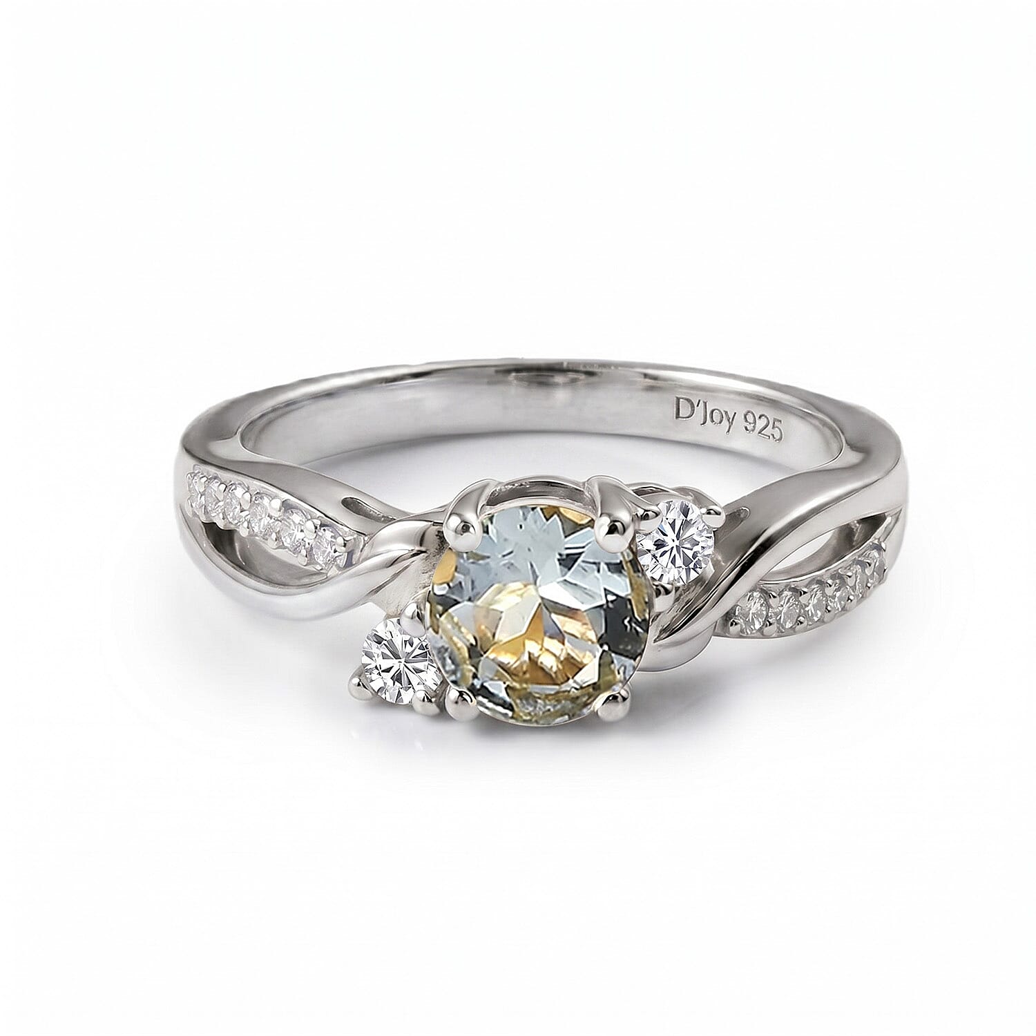 Always You Solitaire Birthstone Ring with 925 Sterling Silver