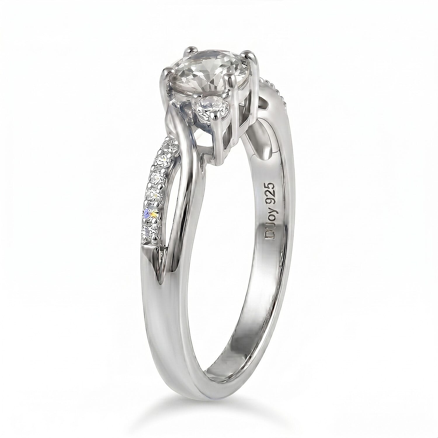 Always You Solitaire Birthstone Ring with 925 Sterling Silver