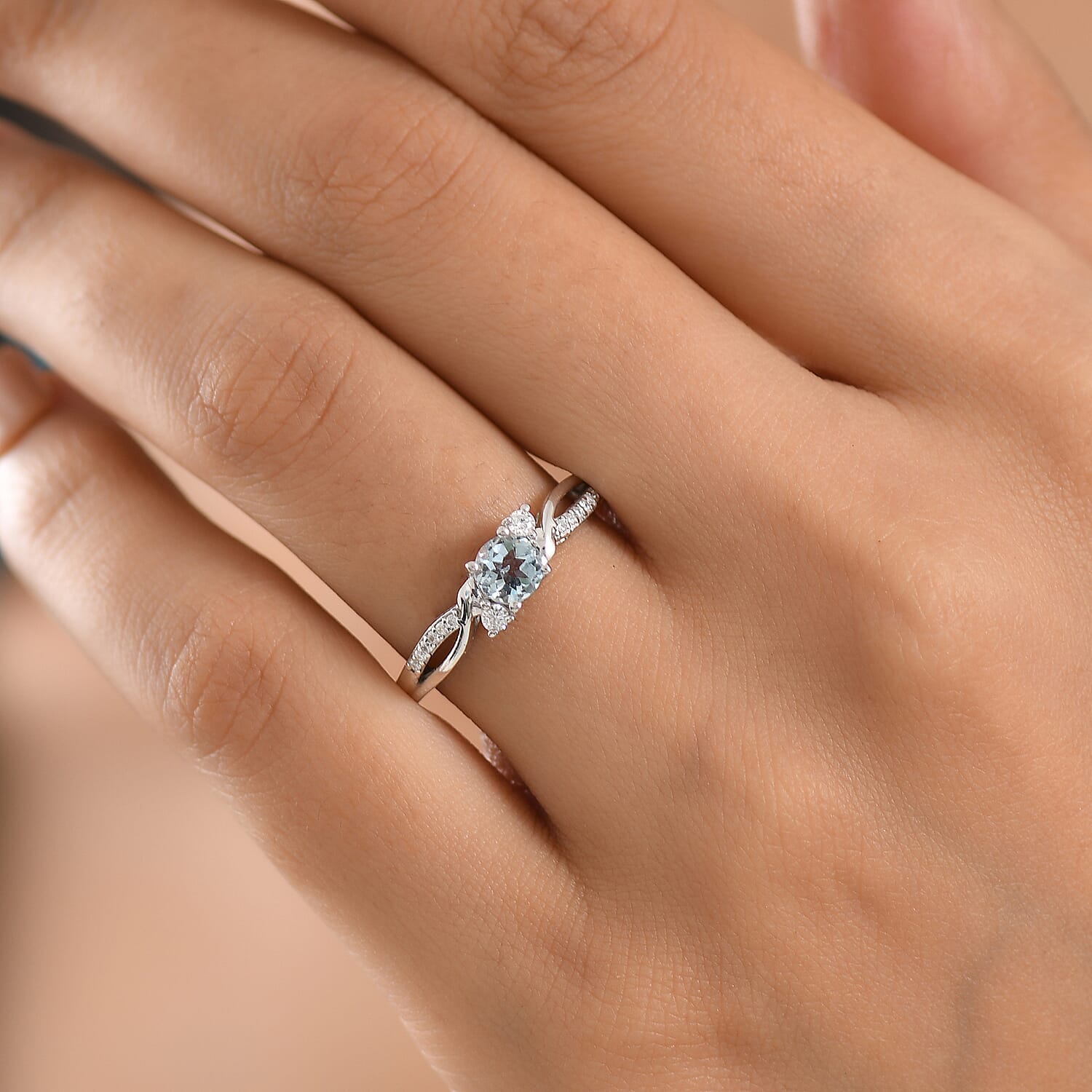 Royal Bali Collection - D'Joy Moissanite Ring in Sterling Silver