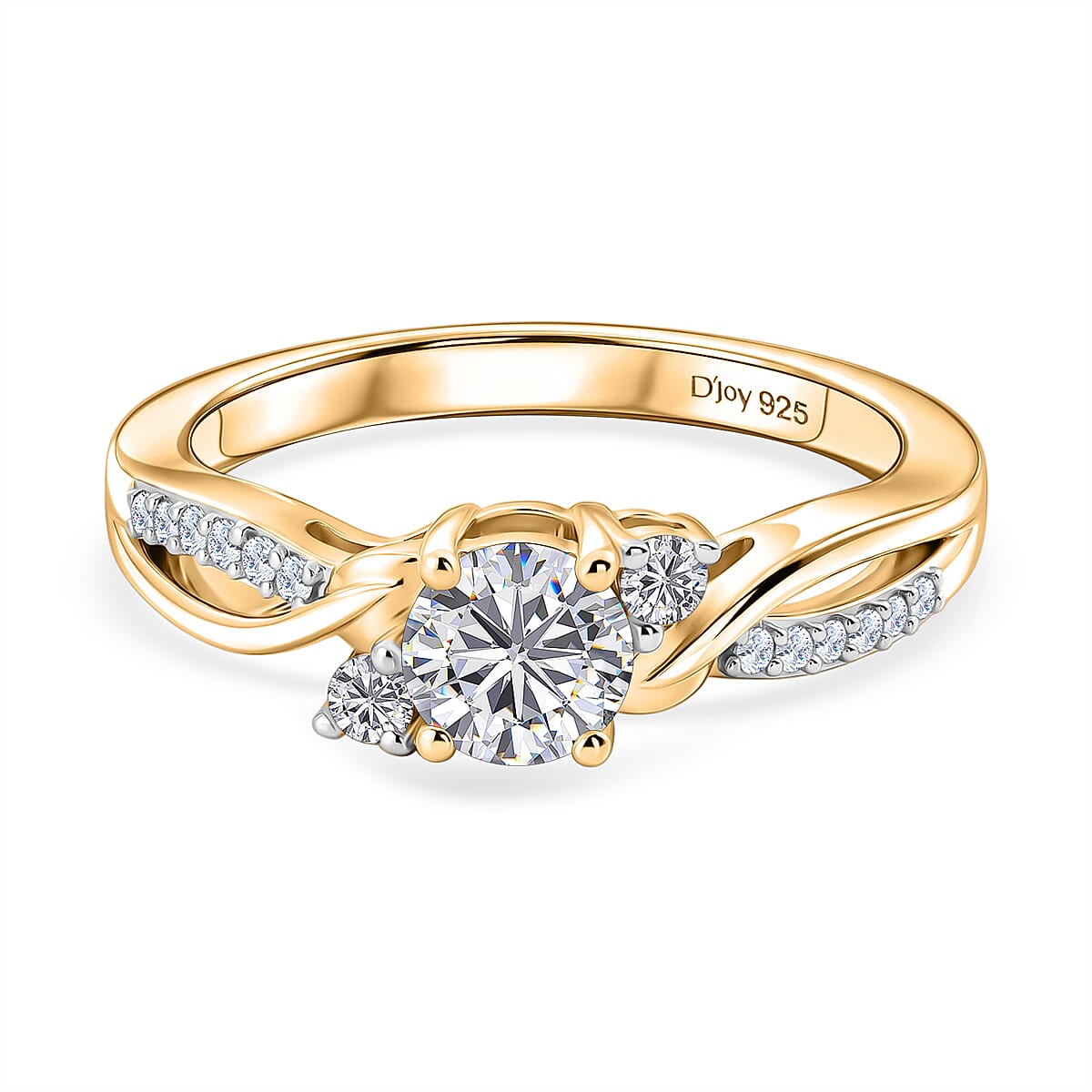 Royal Bali Collection - D'Joy Moissanite Ring in Sterling Silver