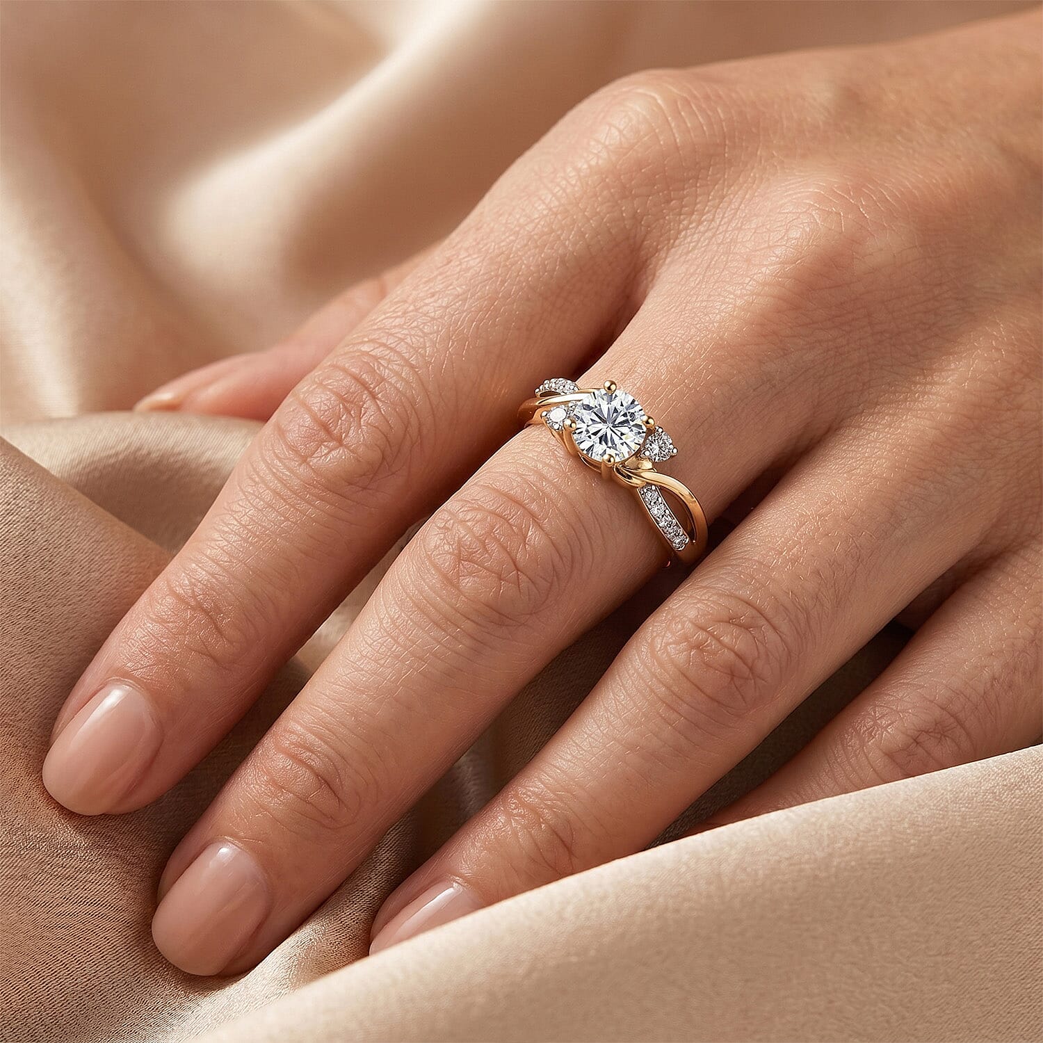 Always You Solitaire Birthstone Ring with 925 Sterling Silver