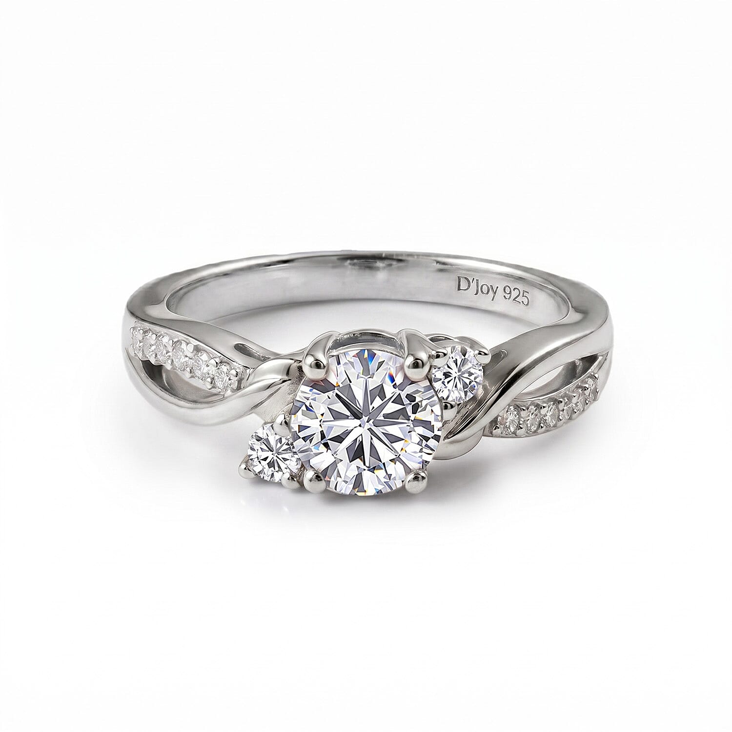 Always You Solitaire Birthstone Ring with 925 Sterling Silver