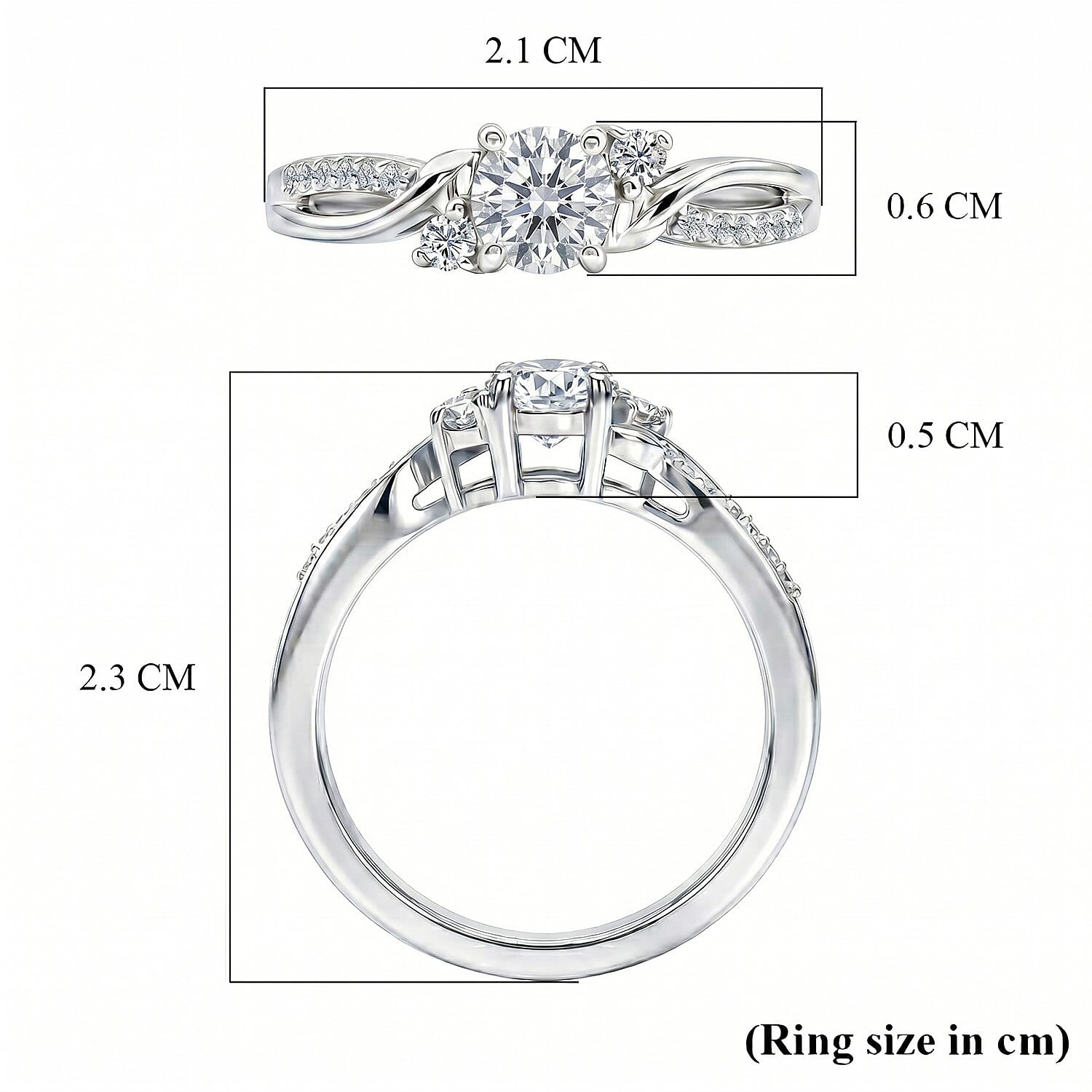 Always You Solitaire Birthstone Ring with 925 Sterling Silver
