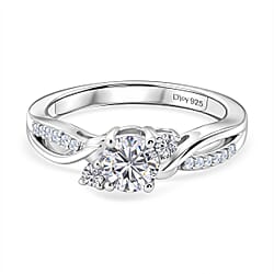 Royal Bali Collection - D'Joy Moissanite Ring in Sterling Silver