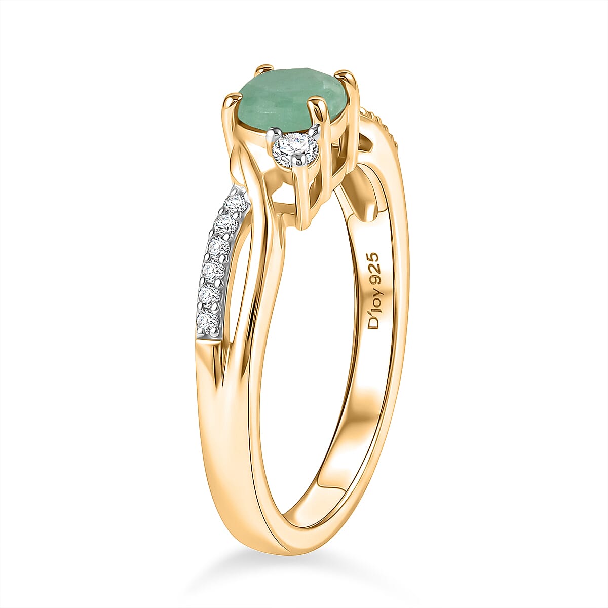Royal Bali Collection - D'Joy Moissanite Ring in Sterling Silver