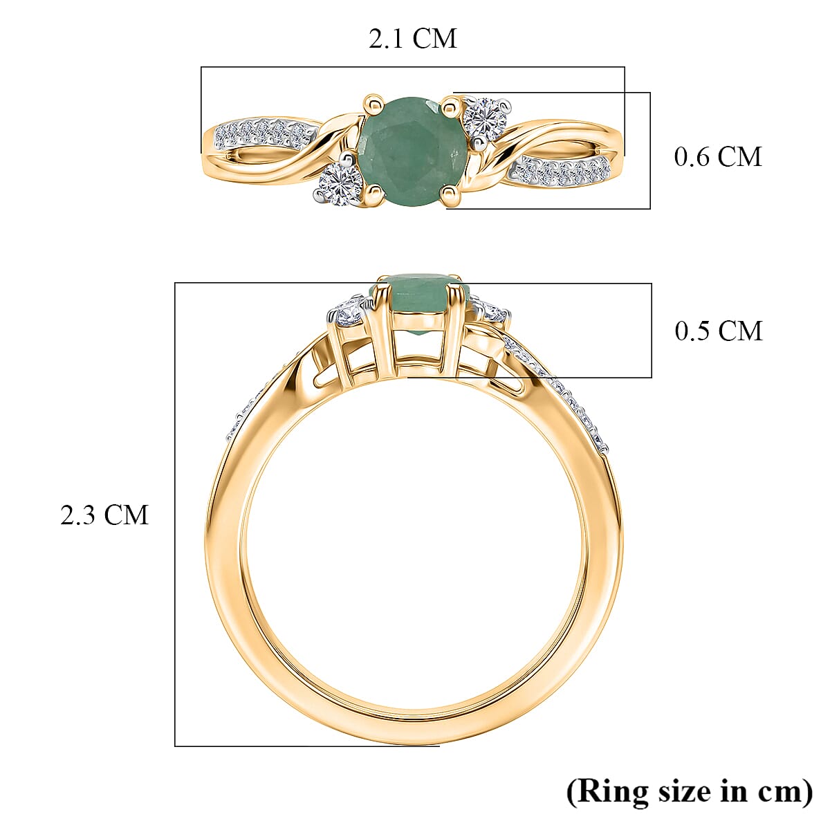 Royal Bali Collection - D'Joy Moissanite Ring in Sterling Silver