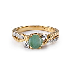 Always You Solitaire Birthstone Ring with 925 Sterling Silver
