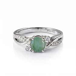 Always You Solitaire Birthstone Ring with 925 Sterling Silver