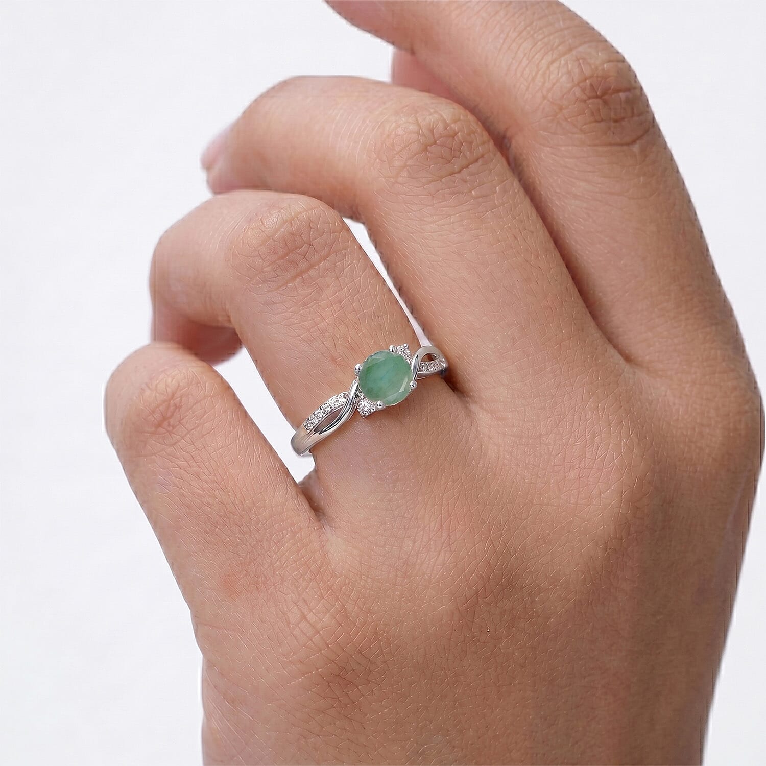 Always You Solitaire Birthstone Ring with 925 Sterling Silver